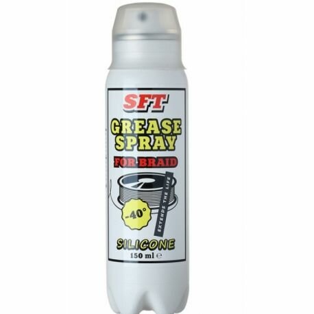 Смазка-спрей SFT для плетеных шнуров Grease Spray for Braid силиконовый