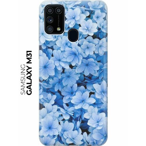 RE: PA Накладка Transparent для Samsung Galaxy M31 с принтом Голубые цветочки re pa накладка transparent для samsung galaxy a51 с принтом голубые цветочки