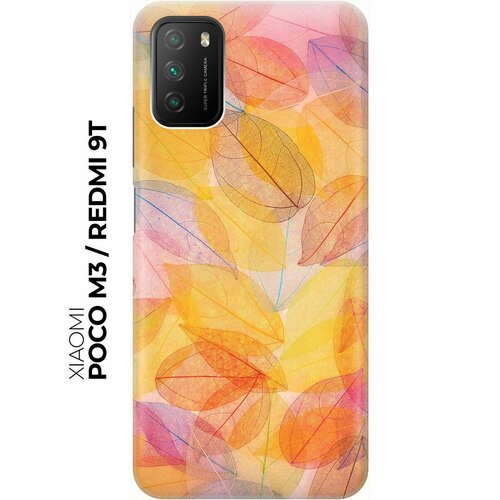 RE: PA Накладка Transparent для Xiaomi Poco M3 / Redmi 9T с принтом Разноцветные листья re pa накладка transparent для xiaomi redmi s2 с принтом разноцветные листья