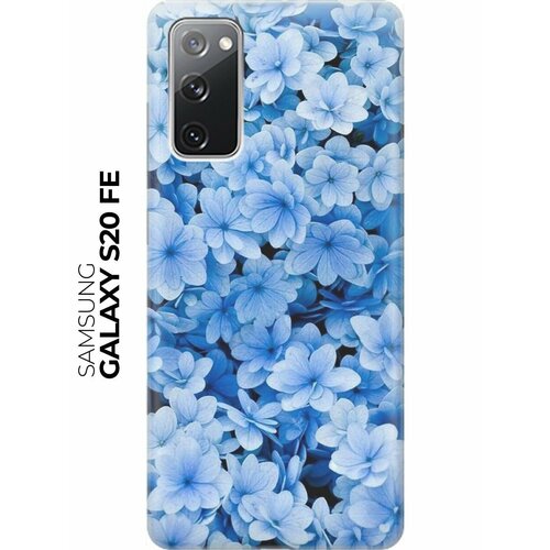 RE: PA Накладка Transparent для Samsung Galaxy S20 FE с принтом Голубые цветочки re pa накладка transparent для samsung galaxy s20 с принтом разноцветные цветочки