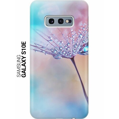 Ультратонкий силиконовый чехол-накладка для Samsung Galaxy S10e с принтом Капелька на одуванчике ультратонкий силиконовый чехол накладка для samsung galaxy a5 2017 с принтом капелька на одуванчике