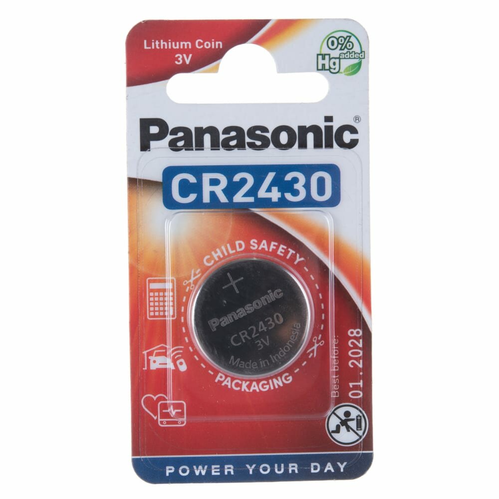 Батарейка Panasonic CR 2430 Bli 1 Lithium (CR-2430EL/1B) - фото №7