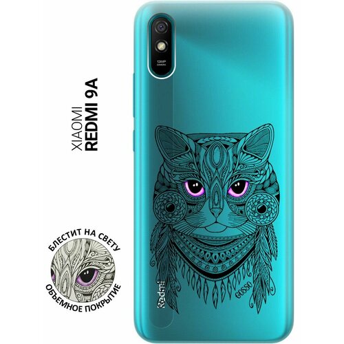 Ультратонкий силиконовый чехол-накладка ClearView 3D для Xiaomi Redmi 9A с принтом Grand Cat ультратонкий силиконовый чехол накладка clearview 3d для xiaomi redmi 9a с принтом grand cat