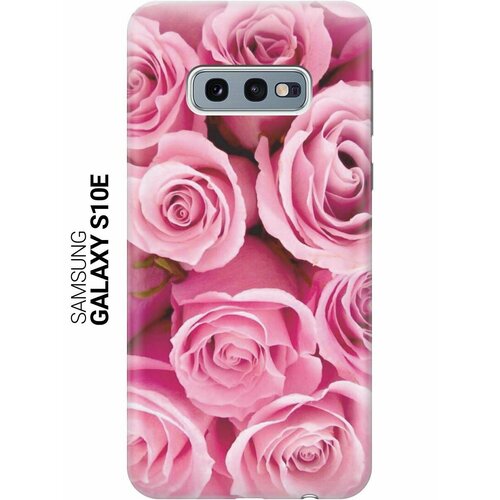 Ультратонкий силиконовый чехол-накладка для Samsung Galaxy S10e с принтом Букет роз ультратонкий силиконовый чехол накладка для samsung galaxy a42 с принтом букет роз