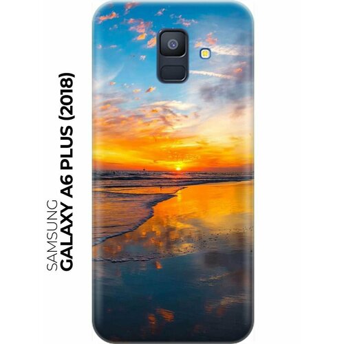 RE: PA Накладка Transparent для Samsung Galaxy A6 Plus (2018) с принтом Закат на пляже силиконовый чехол закат на море на samsung galaxy a6 2018 самсунг а6 плюс 2018