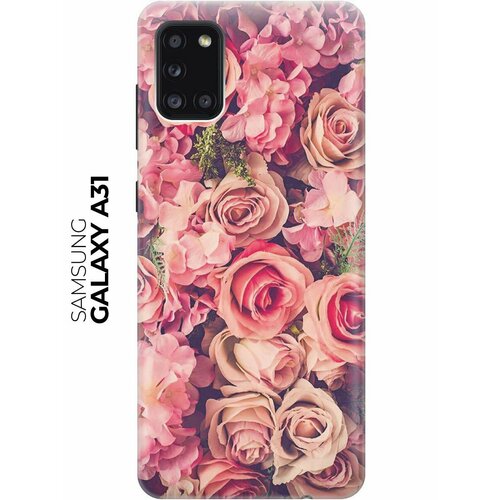 Чехол - накладка ArtColor для Samsung Galaxy A31 с принтом Розовый куст чехол накладка artcolor для samsung galaxy a02 с принтом розовый куст