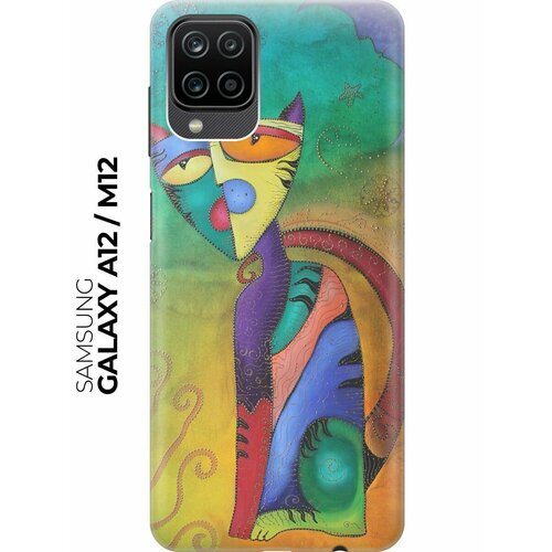 RE: PA Чехол - накладка ArtColor для Samsung Galaxy A12 с принтом Разноцветный котик re pa чехол накладка artcolor для samsung galaxy a72 с принтом разноцветный котик
