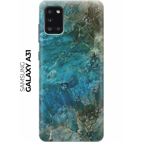 Чехол - накладка ArtColor для Samsung Galaxy A31 с принтом Синий мрамор чехол накладка artcolor для samsung galaxy s10e с принтом синий мрамор