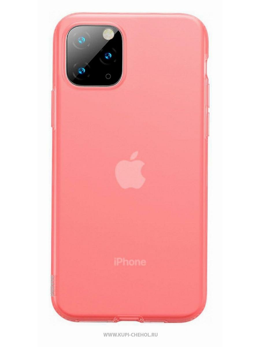 Чехол для iPhone 11 Pro Max Baseus Jelly Transparent Red