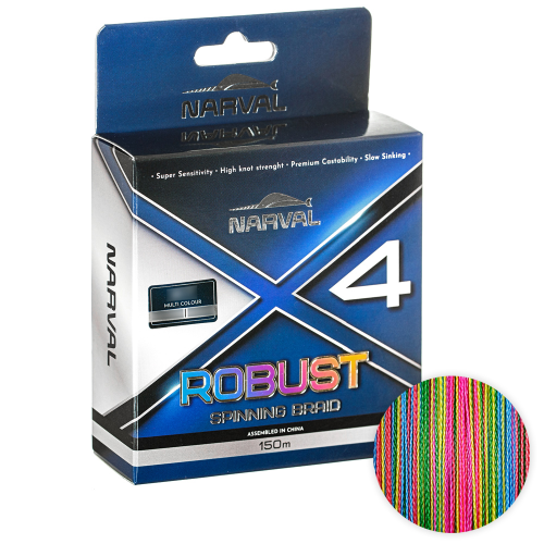 Narval Fishing Robust X4 PE 150m (multicolour) #1.0/0.165mm 7.50kg/16lb