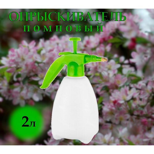 Опрыскиватель помповый 2л бело-зеленый ручной 643₽