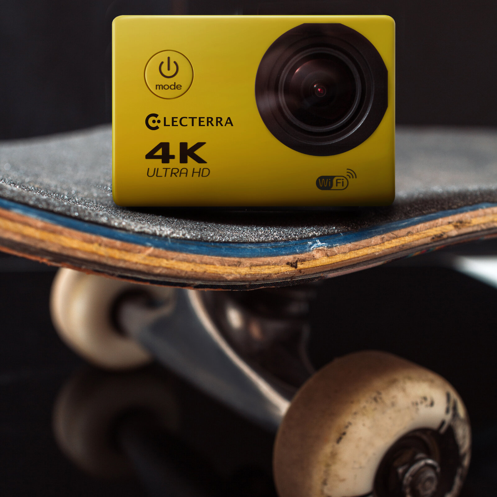 Экшн-камера Electerra 4К 1080p Ultra HD Подводная экшен камера желтая
