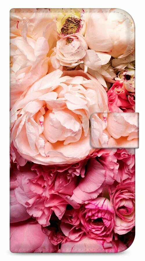 Чехол-книжка "Цветочный фон 34 book" на Samsung Galaxy J8 / Самсунг Галакси Джей 8