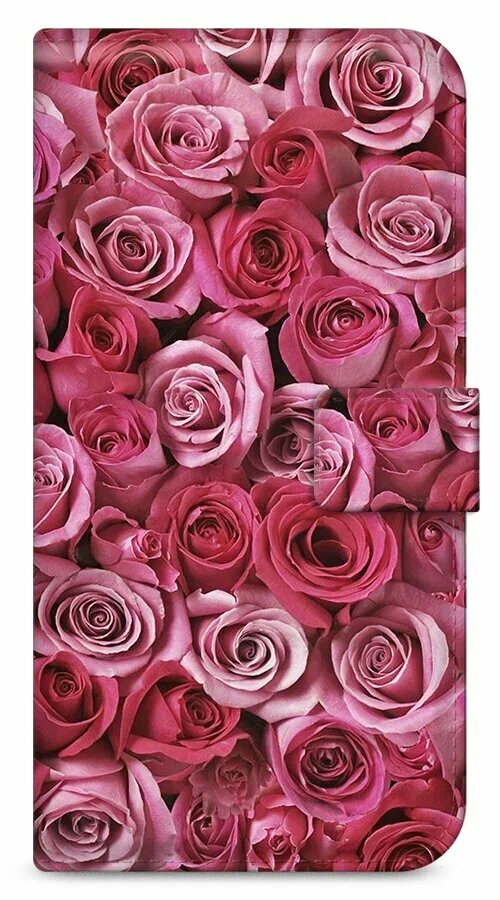 Чехол-книжка "Цветочный фон 23 book" на Samsung Galaxy J8 / Самсунг Галакси Джей 8