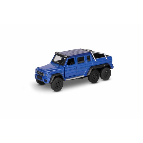 Машинка WELLY MERCEDES-BENZ G63 AMG 6X6 Синий / модель машины 1:38 с пружинным механизмом модель welly mercedes benz g63 amg 6x6 синий