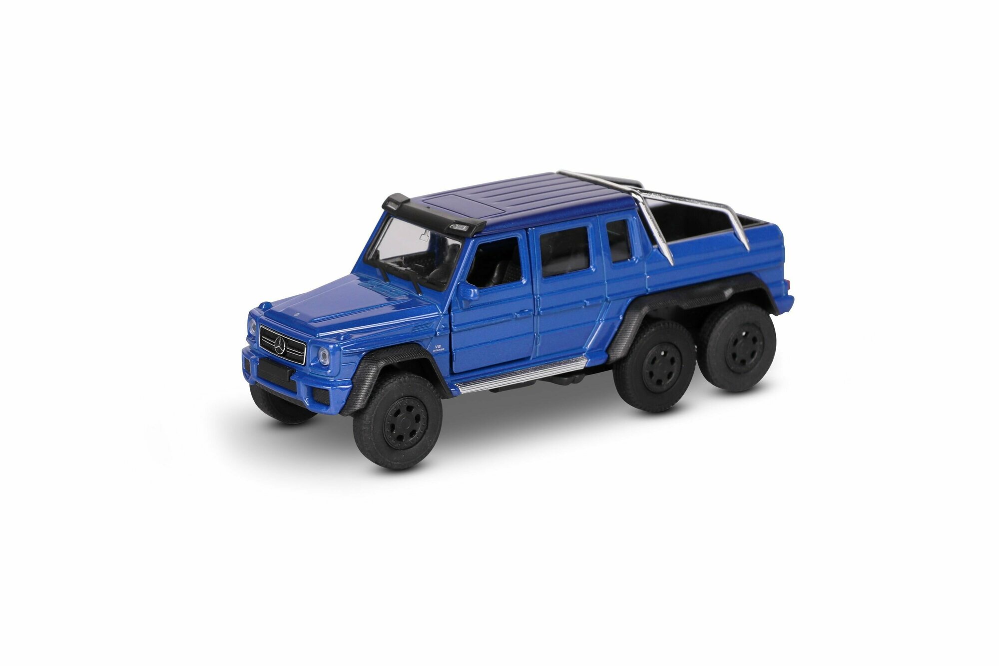 Машинка WELLY MERCEDES-BENZ G63 AMG 6X6 Синий / модель машины 1:38 с пружинным механизмом