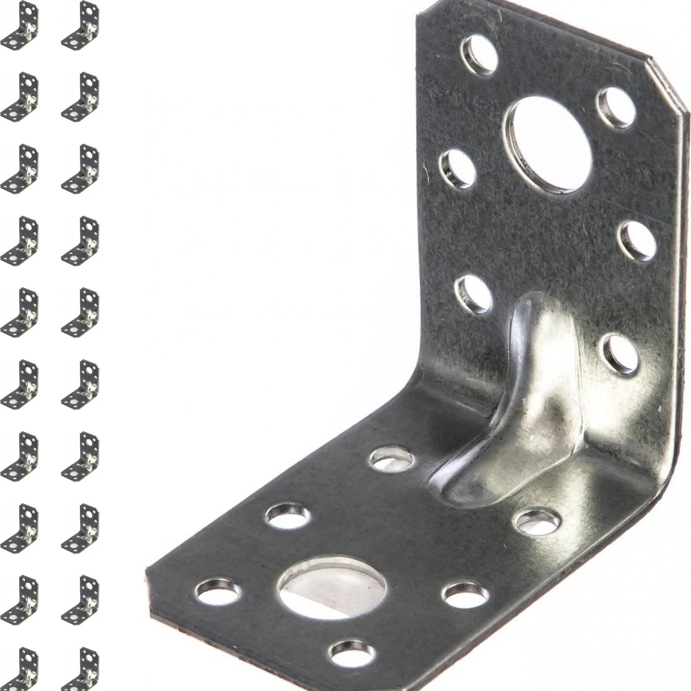 фото Уголок крепежный Tech-Krep 50х50х36х2 мм усиленный оцинкованный (комплект из 20 шт.)