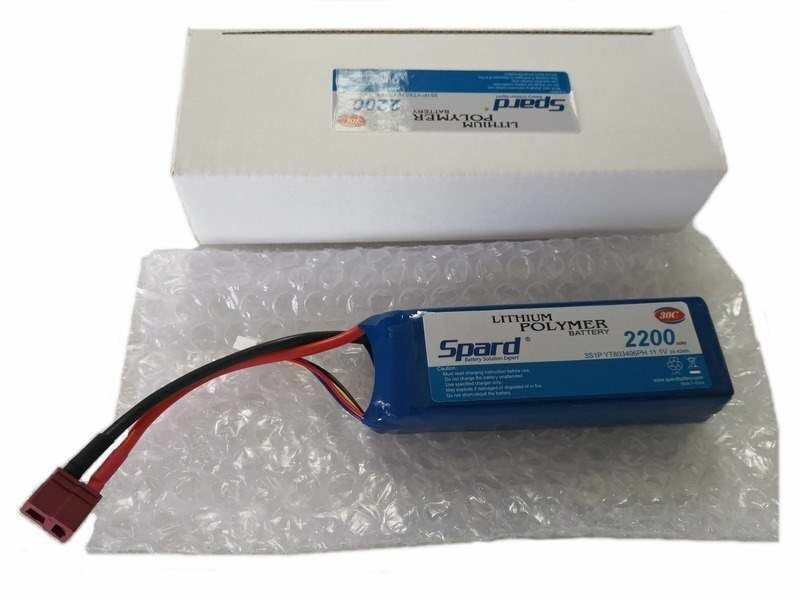 Аккумулятор Li-Po Spard 2200mAh, 11,1V, 30C, T‐plug — фото 1