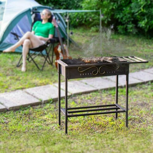 Мангал 700х300х700 мм, 2 мм, разборный, съемные ножки, Аванпром, Крепыш