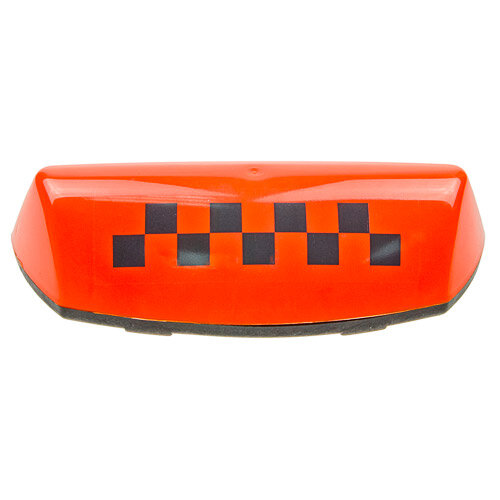 Знак "такси" ZT-06 ORANGE (шашки) магнитный с подсветкой 12V сим-пласт