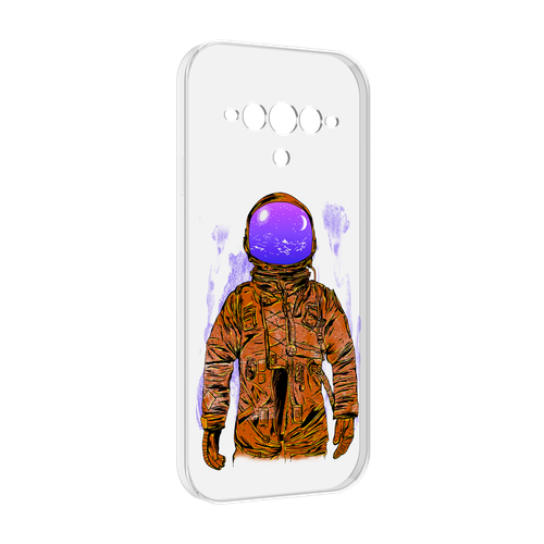Чехол MyPads нарисованный мужчина в скафандре для Doogee V30 задняя-панель-накладка-бампер чехол mypads нарисованный мужчина в скафандре для doogee v max задняя панель накладка бампер