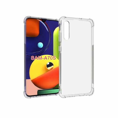 Чехол задняя-панель-накладка-бампер MyPads Tocco для Samsung Galaxy A70 / A70s SM-A705F (2019) с усиленной защитой углов прозрачный фирменный роскошный эксклюзивный чехол mypads для samsung galaxy a70 a70s sm a705f 2019 с фактурной прошивкой рельефа кожи крокодила с застежко