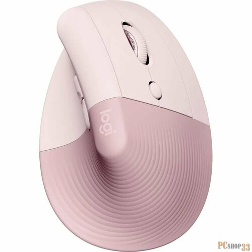 Мышь беспроводная вертикальная LOGITECH Lift Bluetooth, 400 - 4000 dpi, ROSE/DARK ROSE компьютерные мыши logitech беспроводная мышь logitech g703 hero rgb lightspeed black 910 005644