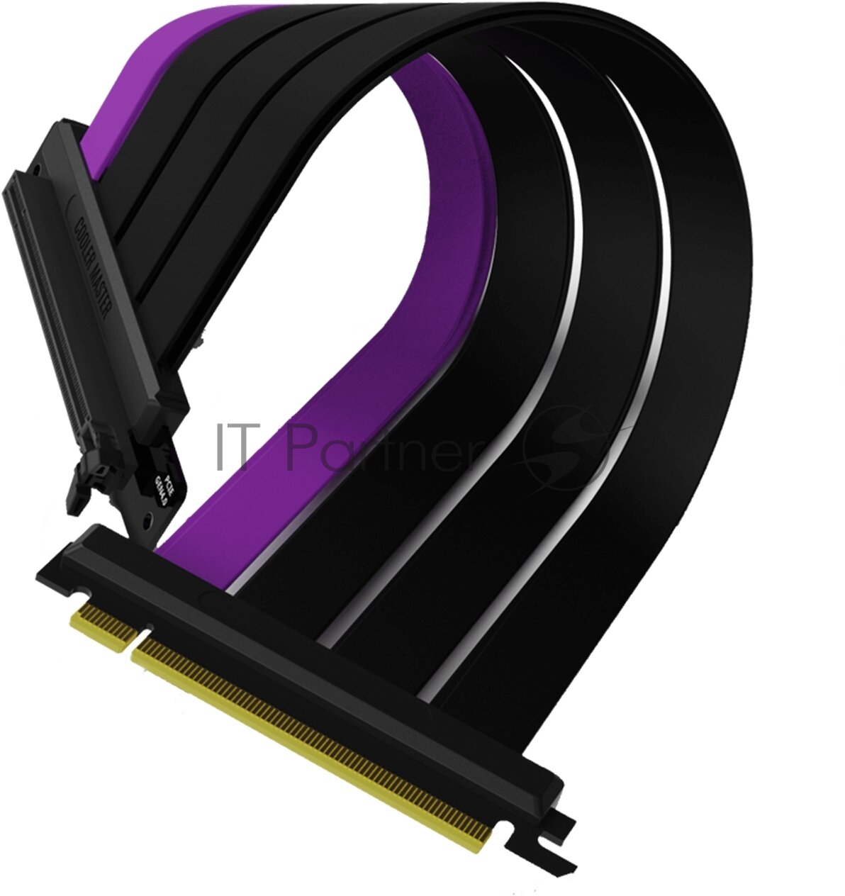 Райзер Cooler Master MasterAccessory Riser Cable PCIe 4.0 x16 - 300mm 90° Black/Purple MCA-U000C-KPCI40-300