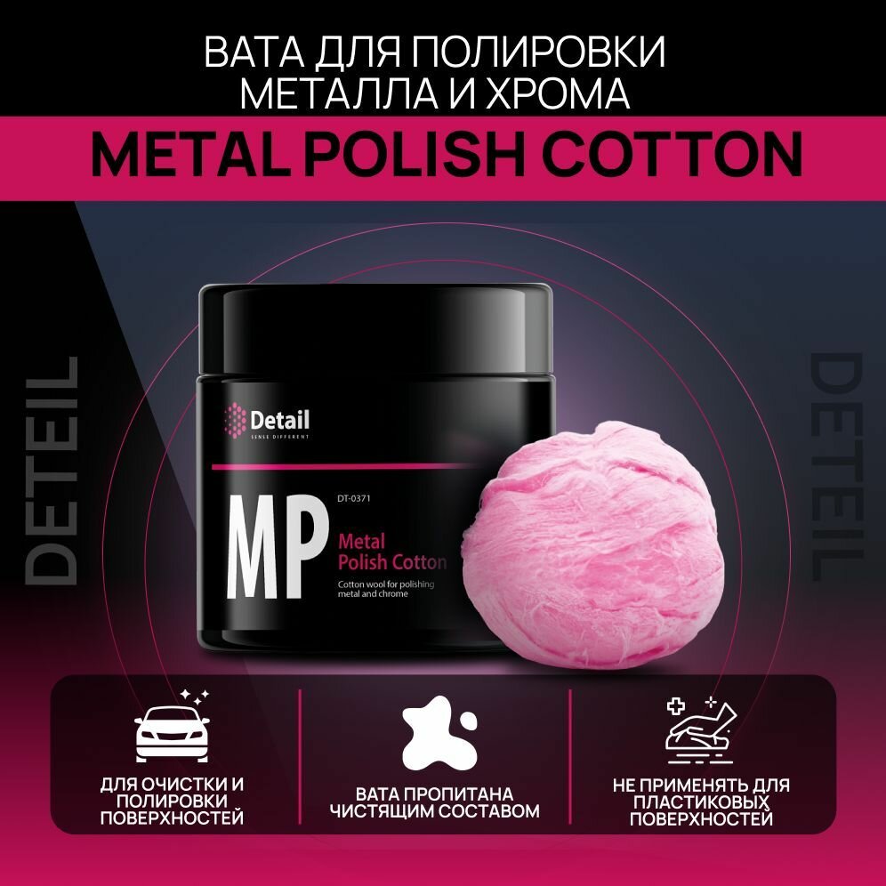 Вата для полировки металла и хрома Metal Polish Cotton (MP)