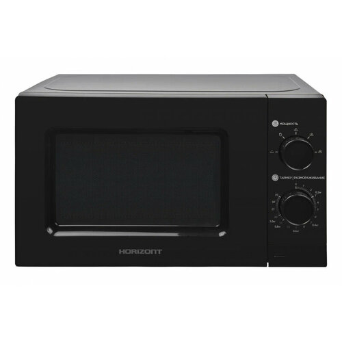 Печь СВЧ 20Л 700ВТ МЕХ управление эмаль кнопка черн HORIZONT 1022500₽