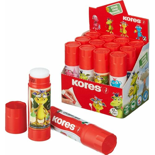 Клей-карандаш школьный 15г KORES GluKIDS 13502