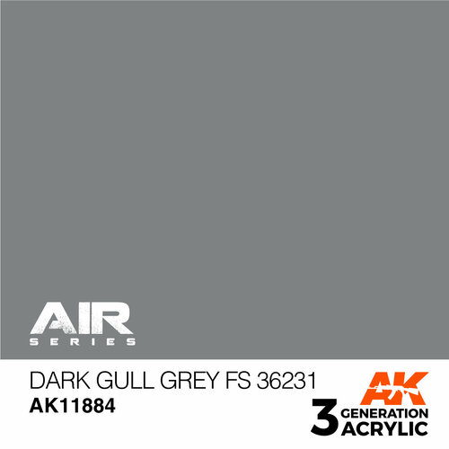 AK11884 Краска акриловая 3Gen Dark Gull Grey FS 36231