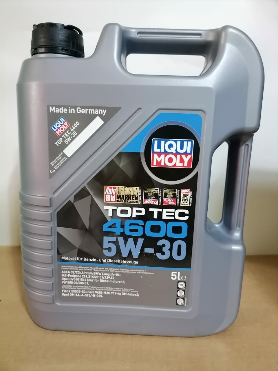 Масло моторное синтетическое Top Tec 4600 5W-30, 5л, арт.2316, 8033