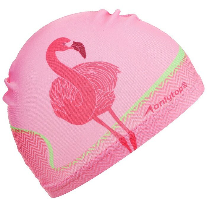 Шапочка для плавания детская «Фламинго», тканевая, обхват 46-52 см - фотография № 12