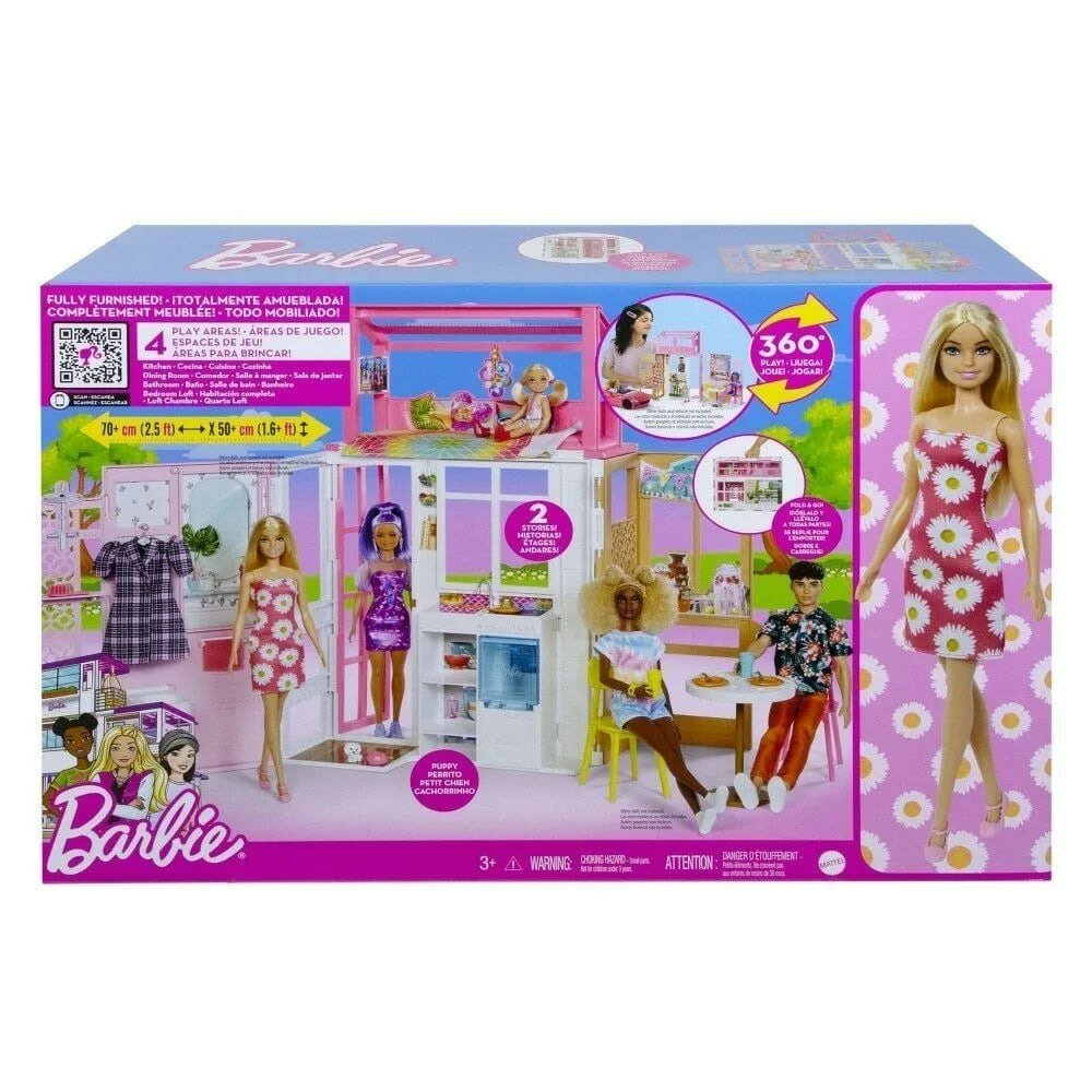 Дом для кукол Mattel Barbie с куклой