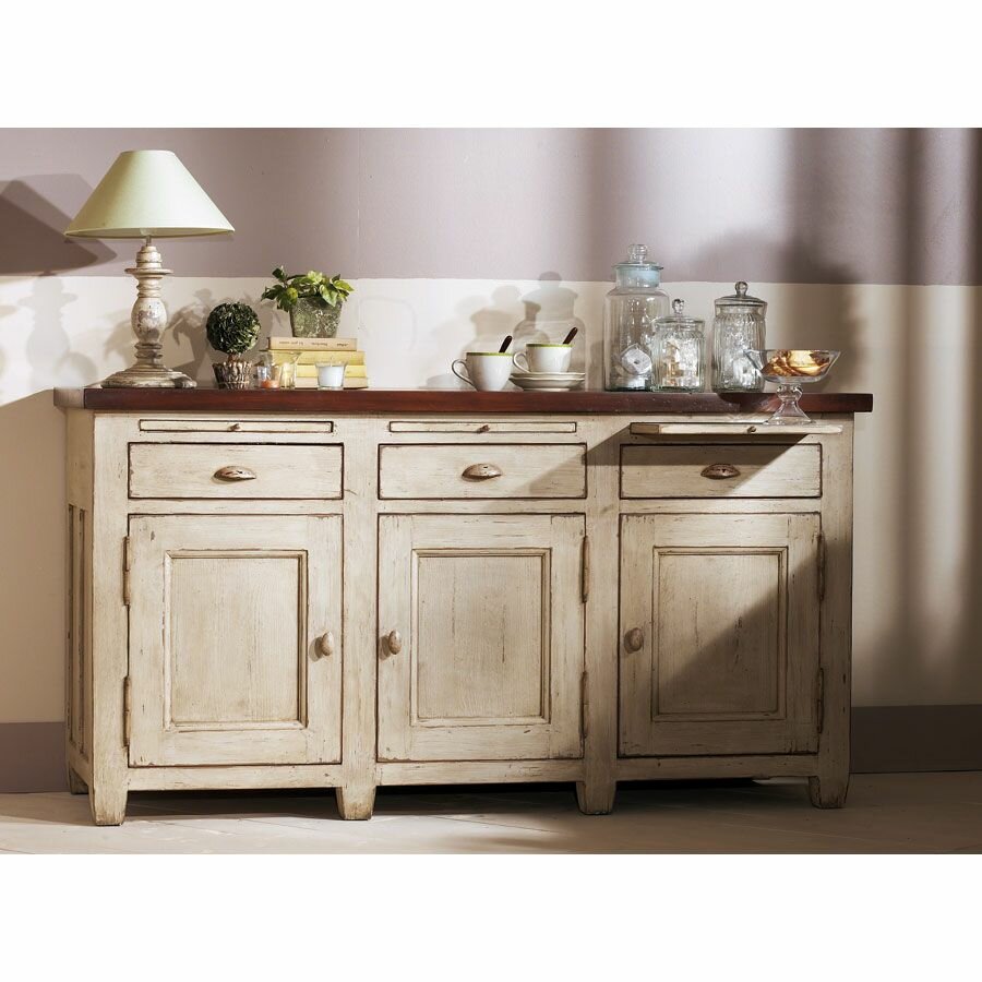 фото Мебель для кухни Interior’s (Country Corner) Низ буфета 3-дверный с 3-я ящиками "Brocante"