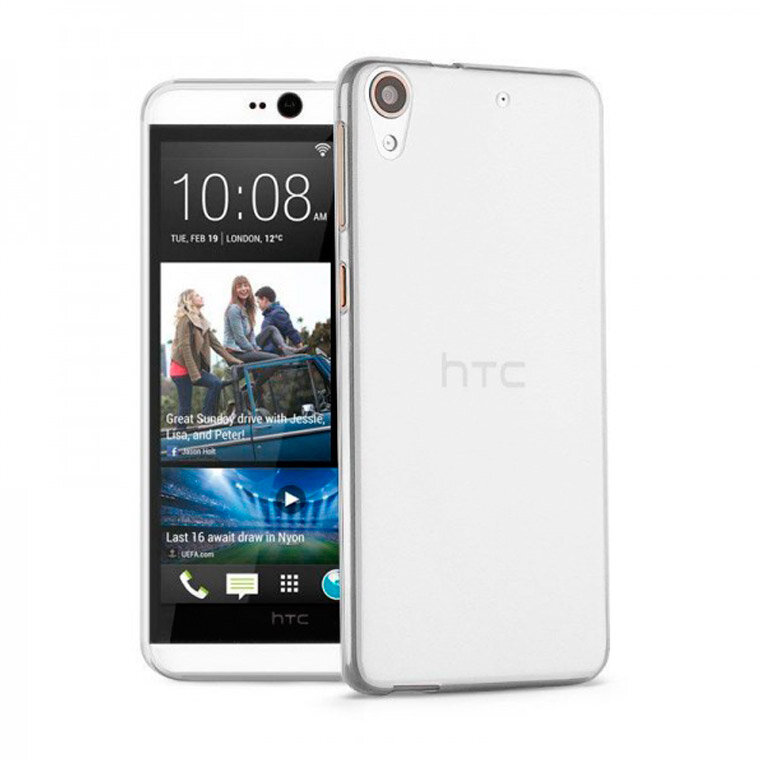 Силиконовый чехол накладка прозрачный для HTC Desire 626