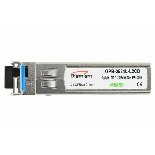 Трансивер Gigalight GPB-3503L-L4CD 155M Tx1310/Rx1550 40km SFP LC SMF DDM