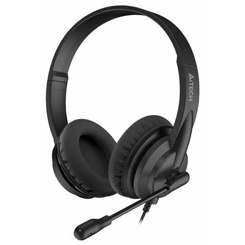 Гарнитура A4TECH HU-10 черный 2м накладные USB 1611400 320300₽
