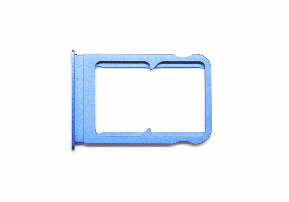 Держатель SIM для Xiaomi Mi 8 (M1803E1A) синий card holder адаптер переходник лоток слот для SIM-карты