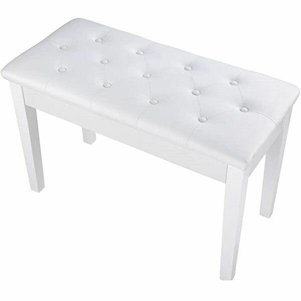 фото Smiger S90 WHITE Банкетка для фортепиано двойная