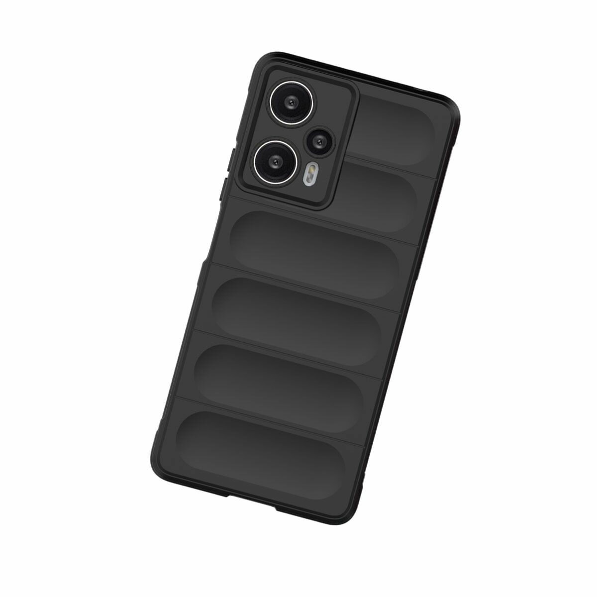 Противоударный чехол Flexible Case для Poco F5 черный — фото 1