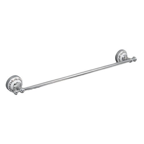 фото 01902JF Держатель для полотенца штанга хром+керамика ELVAN