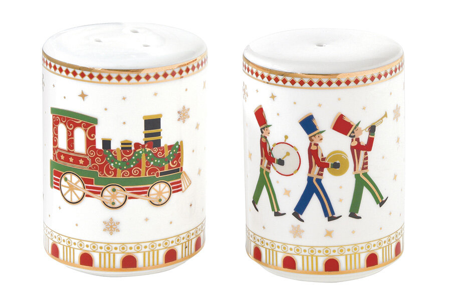 фото Набор для специй из 2 предметов Easy Life Полярный экспресс банки 6.5х9см (EL-R1333_EXPR_)