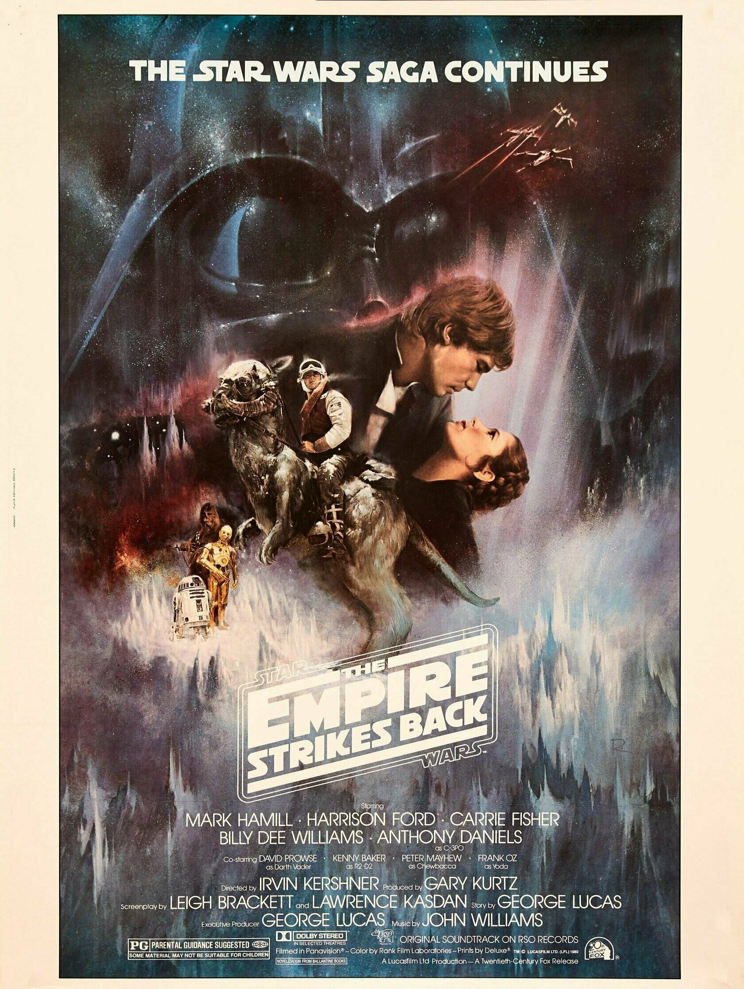 Плакат, постер на бумаге Звездные войны: Эпизод 5-Империя наносит ответный удар (Star Wars: Episode V-The Empire Strikes Back, 19. Размер 21 х 30 см