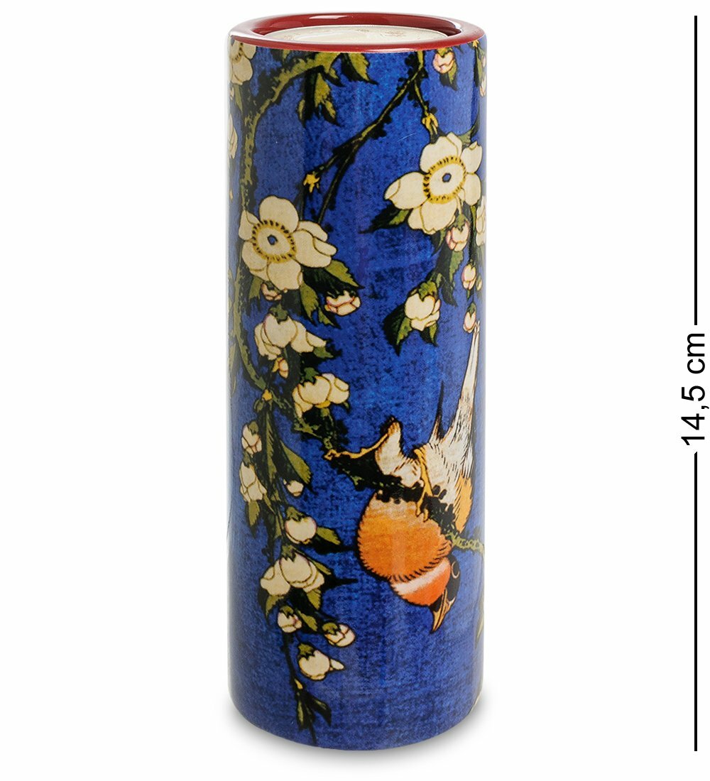 Подсвечник "Bullfinch and Blossoms" Кацусика Хокусай (Museum Parastone) - фотография № 1
