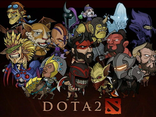 Плакат, постер на холсте Dota 2: Heroes/Дота 2: Герои/игровые/игра ...