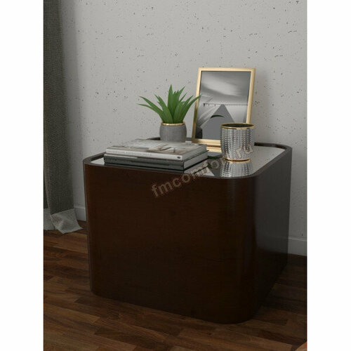 Журнальный стол-тумба Элипс Юливи-4 (Массив Лайт)