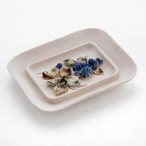 Панно настенное Виноград керамика роспись Европа 2015-2020 гг 3900₽