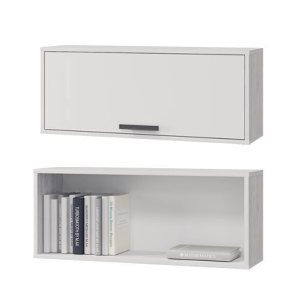 фото Стич, Лило Шкаф настенный (850) с 1 дв. (анкор светлый-белый)